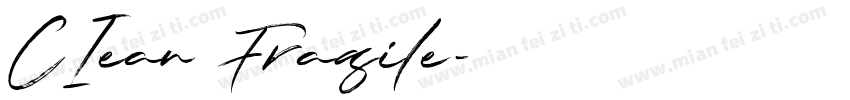 CIean Fragile字体转换